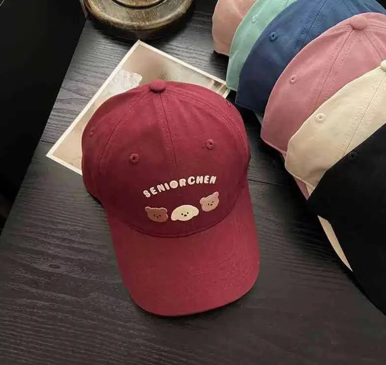 Women's Beige Flower Embroidered Baseball Cap Wide Brim - Image 13