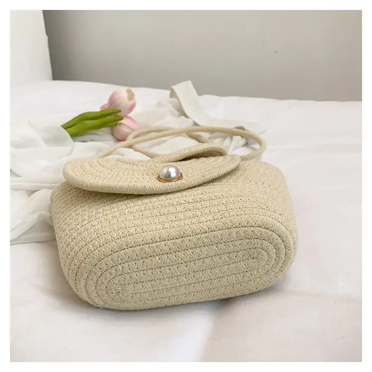 Light Blue Crochet Crossbody Bag for Women — feature 11