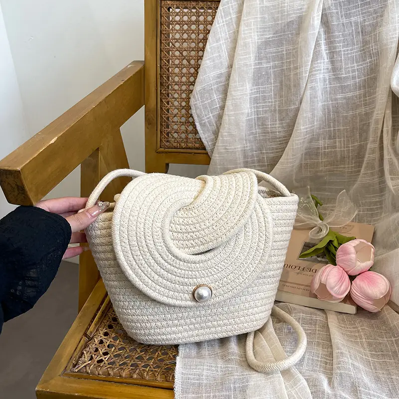 Light Blue Crochet Crossbody Bag for Women — feature 16