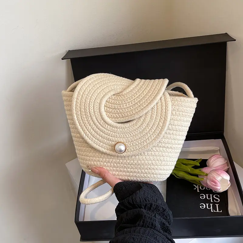 Light Blue Crochet Crossbody Bag for Women — feature 18