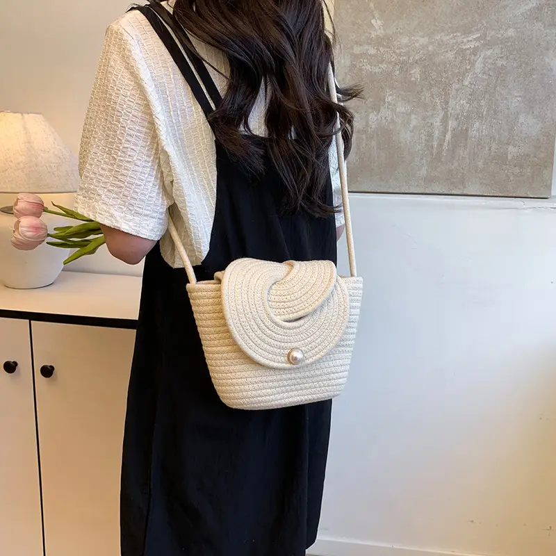 Light Blue Crochet Crossbody Bag for Women — feature 23
