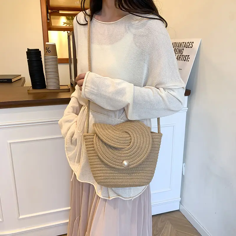 Light Blue Crochet Crossbody Bag for Women — feature 27