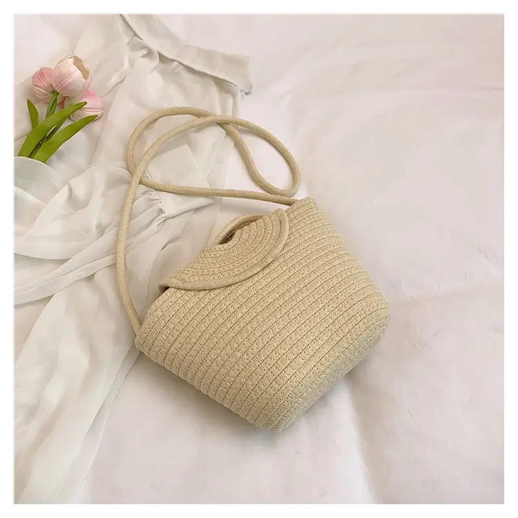 Light Blue Crochet Crossbody Bag for Women — feature 7