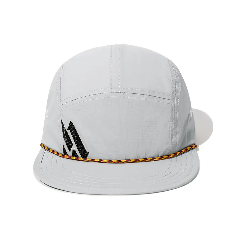 Japanese Style UV Protection Baseball Cap with Orange Trim - Image 2