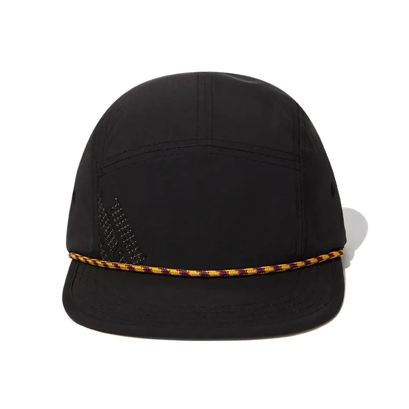 Japanese Style UV Protection Baseball Cap with Orange Trim - Image 3