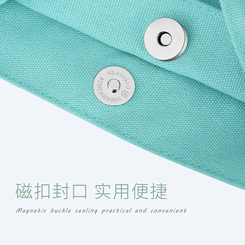 Orange One-Shoulder Crossbody Lunch Bag with Magnetic Seal