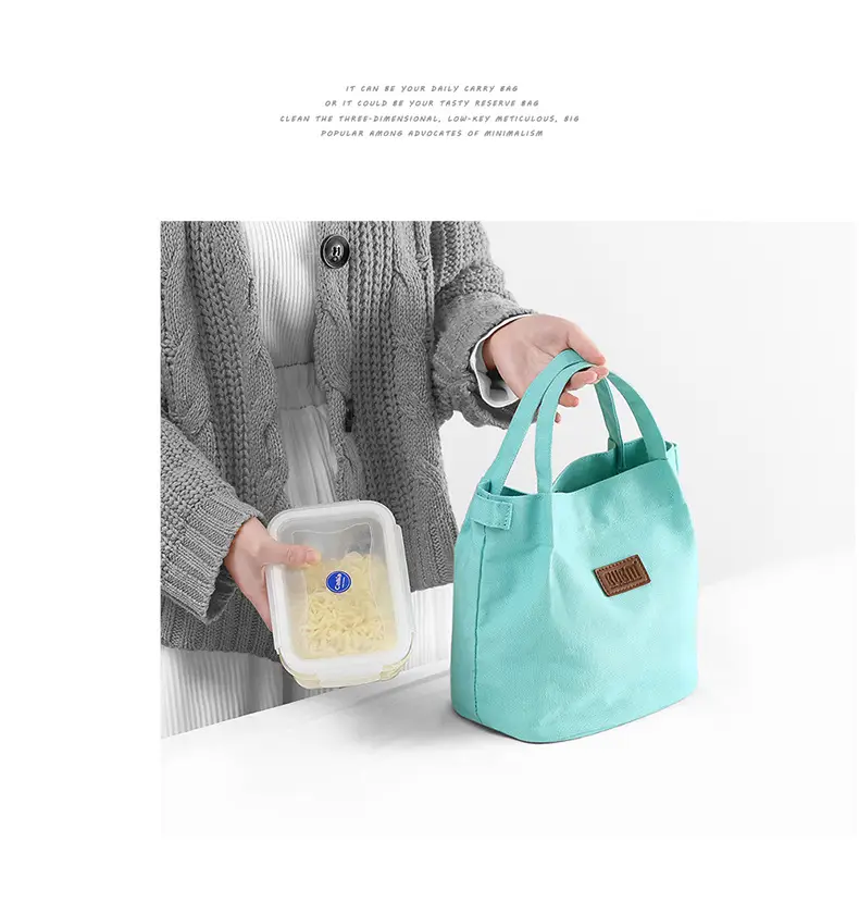 Orange One-Shoulder Crossbody Lunch Bag with Magnetic Seal — feature 15
