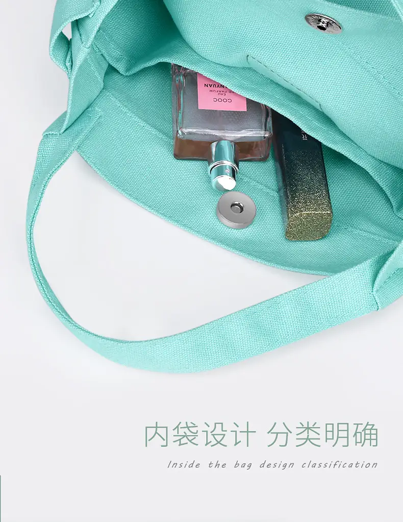 Orange One-Shoulder Crossbody Lunch Bag with Magnetic Seal — feature 16