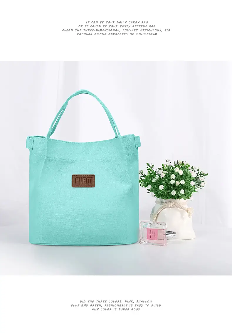 Orange One-Shoulder Crossbody Lunch Bag with Magnetic Seal — feature 22