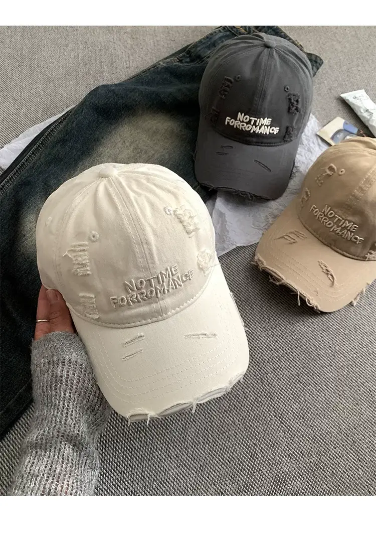 Women Korean-style Hole Baseball Cap Wide Brim — feature 11