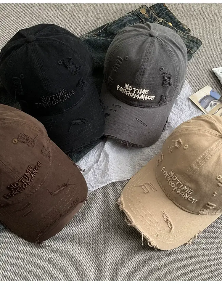 Women Korean-style Hole Baseball Cap Wide Brim — feature 12