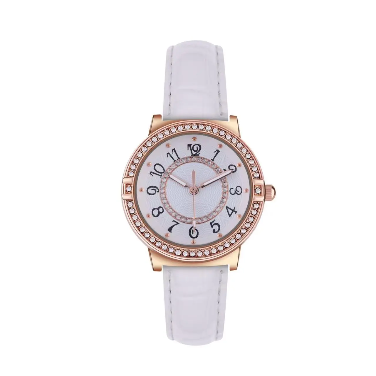 Luminous Diamond Encrusted Women's Chronograph Quartz Watch - Image 2