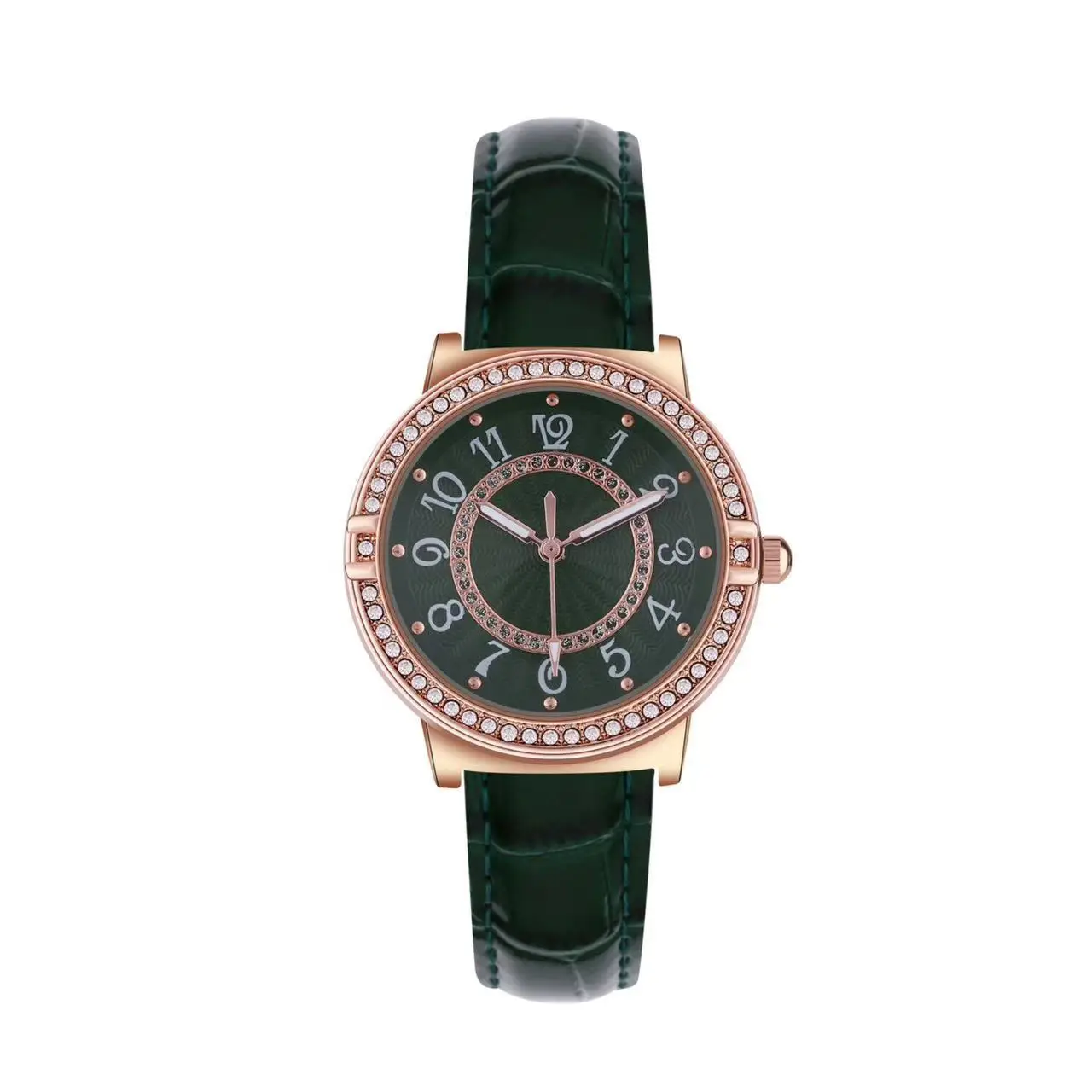 Luminous Diamond Encrusted Women's Chronograph Quartz Watch - Image 3