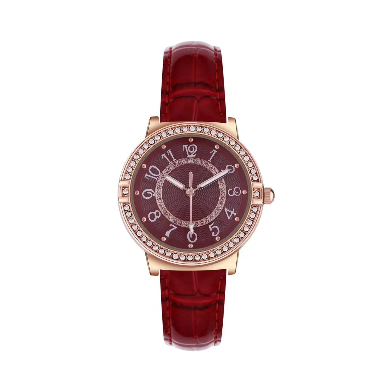 Luminous Diamond Encrusted Women's Chronograph Quartz Watch - Image 4