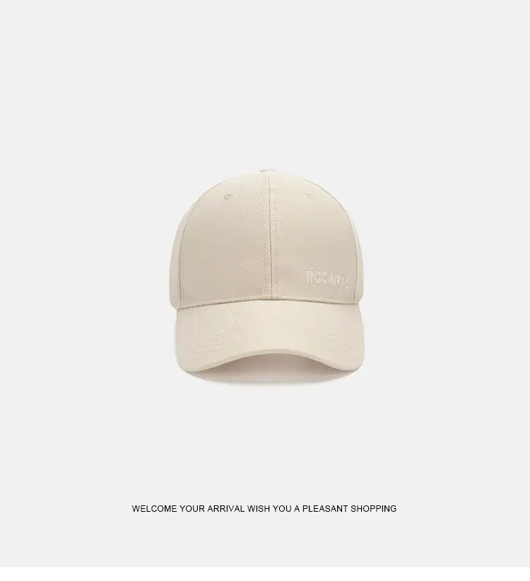 White Hard-Brimmed Baseball Cap for Women & Men — feature 11
