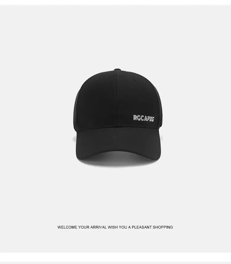White Hard-Brimmed Baseball Cap for Women & Men — feature 9