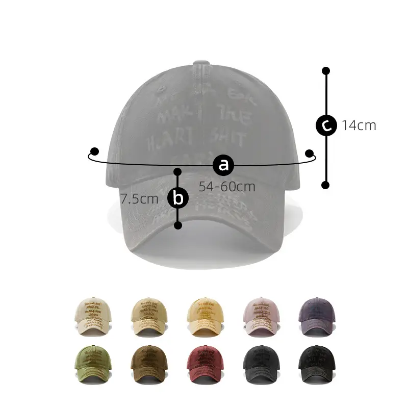 Hand-Painted Letter Baseball Cap Black Niche Soft Top Duckbill Hat — feature 3