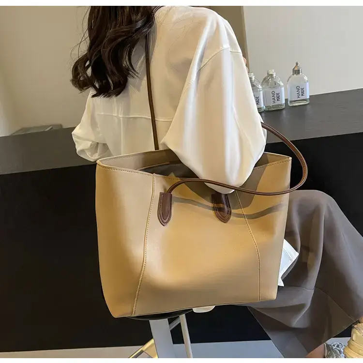 Women 2-Piece Leather Tote Bag Large Capacity Summer Commuter — feature 10