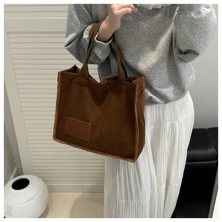Pink Korean Retro Tote Bag for Women Large Capacity — feature 26