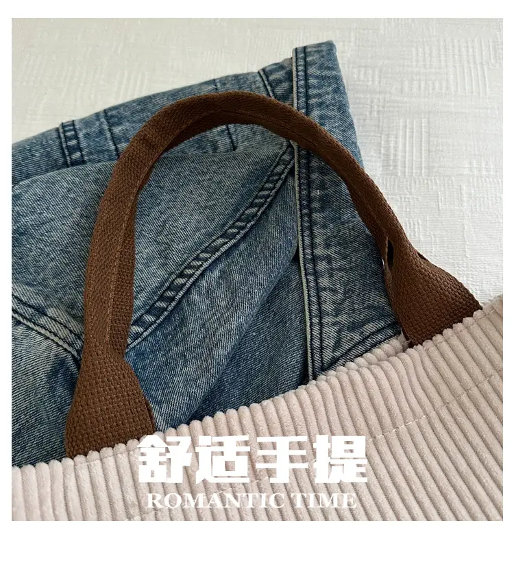 Pink Korean Retro Tote Bag for Women Large Capacity — feature 4