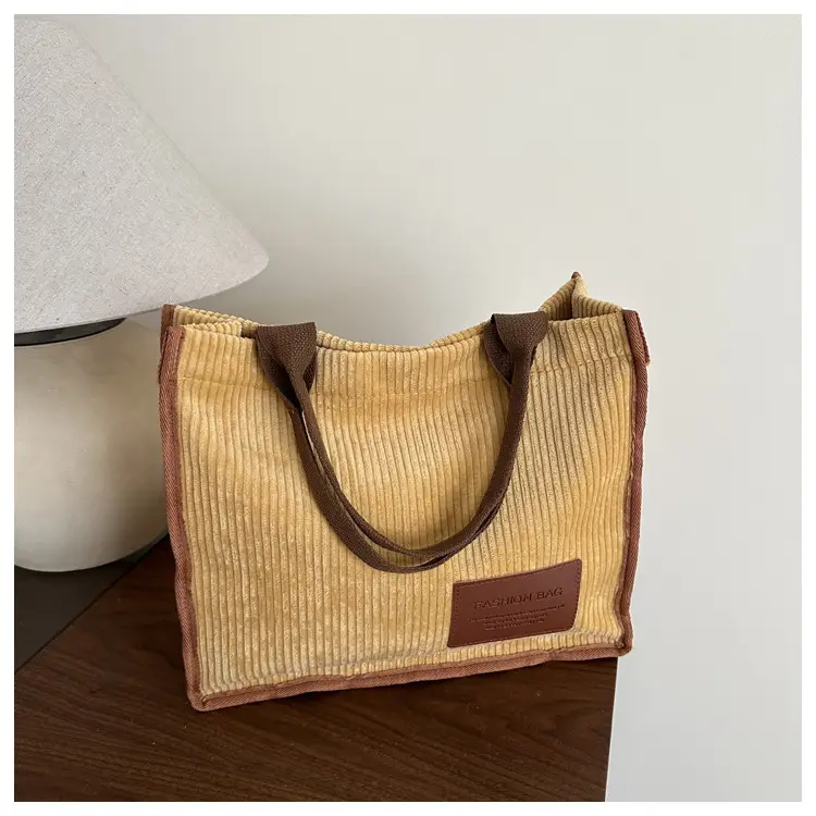 Pink Korean Retro Tote Bag for Women Large Capacity - Image 7