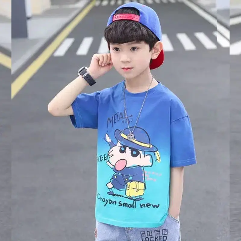 Boys Cartoon T-Shirt Summer Casual Half Sleeve Top