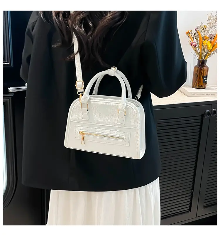 Women's Beige Leather Shoulder Bag 2025 New Casual Crossbody — feature 23