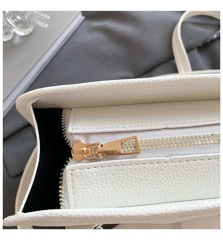 Women's Beige Leather Shoulder Bag 2025 New Casual Crossbody — feature 45
