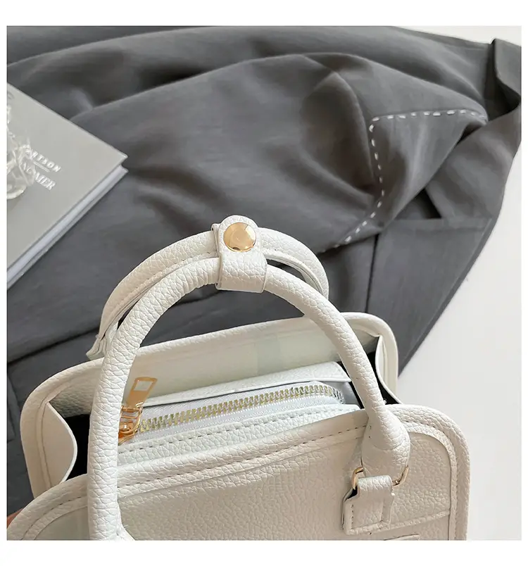 Women's Beige Leather Shoulder Bag 2025 New Casual Crossbody — feature 46