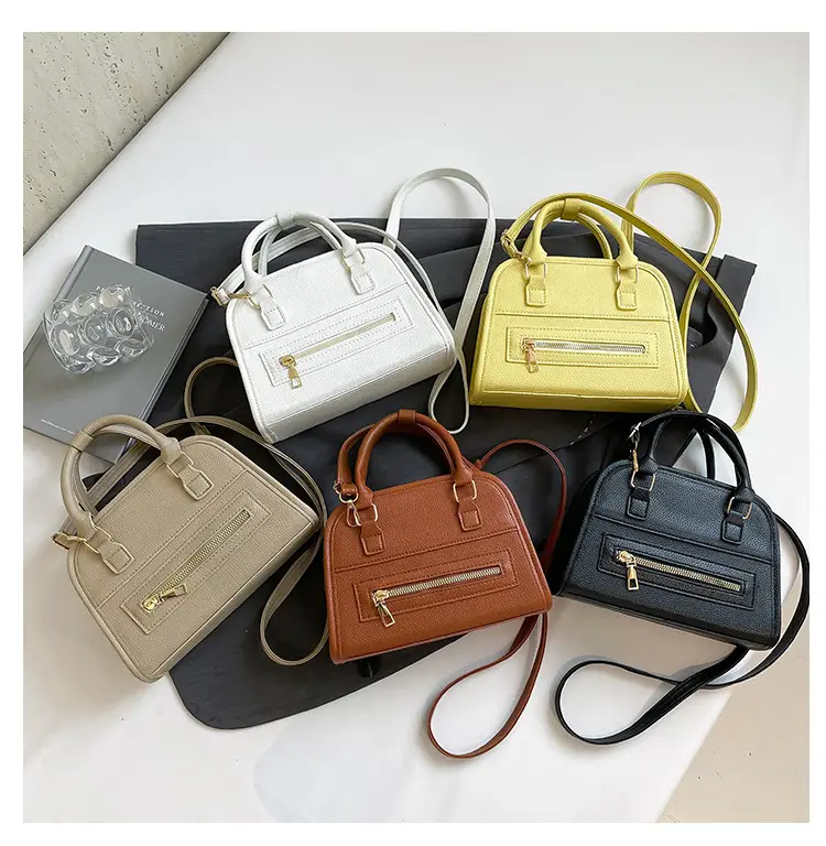 Women's Beige Leather Shoulder Bag 2025 New Casual Crossbody — feature 8