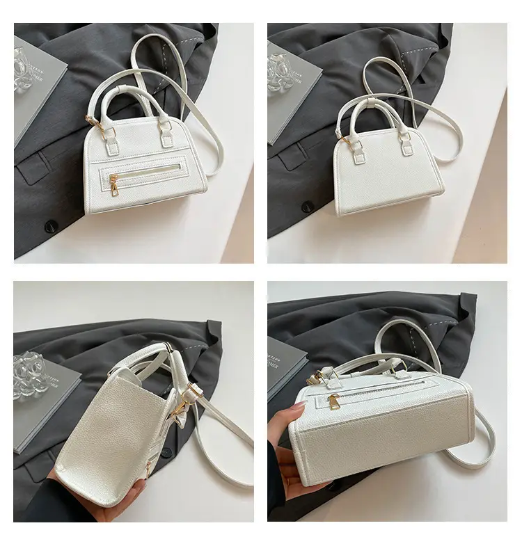 Women's Beige Leather Shoulder Bag 2025 New Casual Crossbody — feature 9