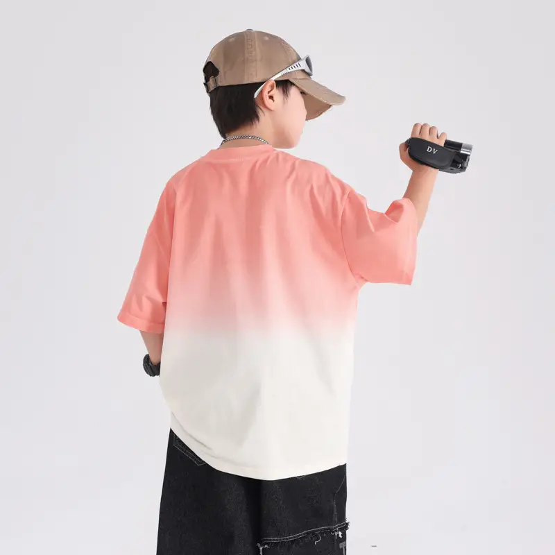 Boys Summer Gradient T-Shirt 2026 Cool Top - Image 5