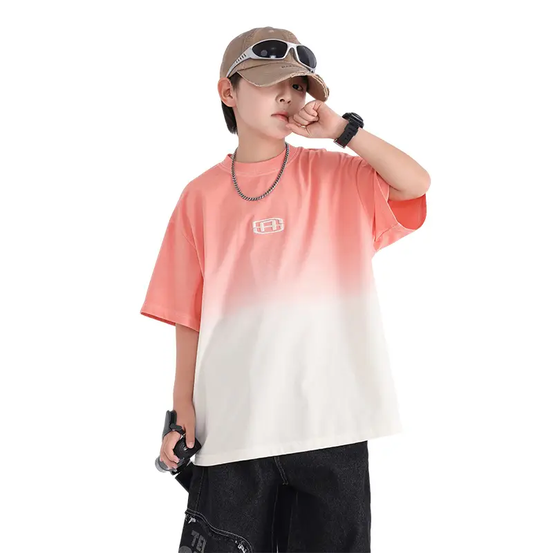 Boys Summer Gradient T-Shirt 2026 Cool Top - Image 6