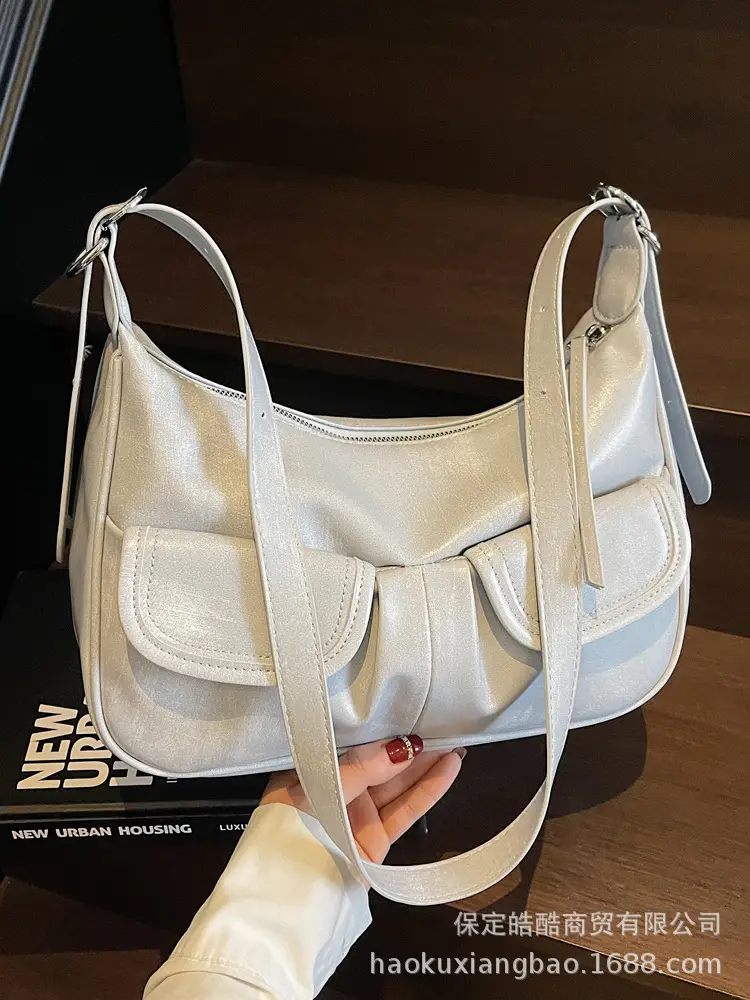 Gold Leather Shoulder Bag for Women 2025 - Image 4