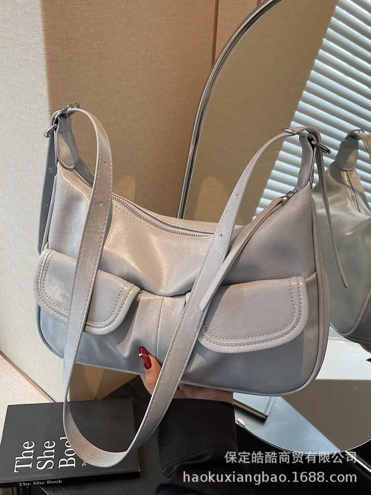 Gold Leather Shoulder Bag for Women 2025 - Image 5