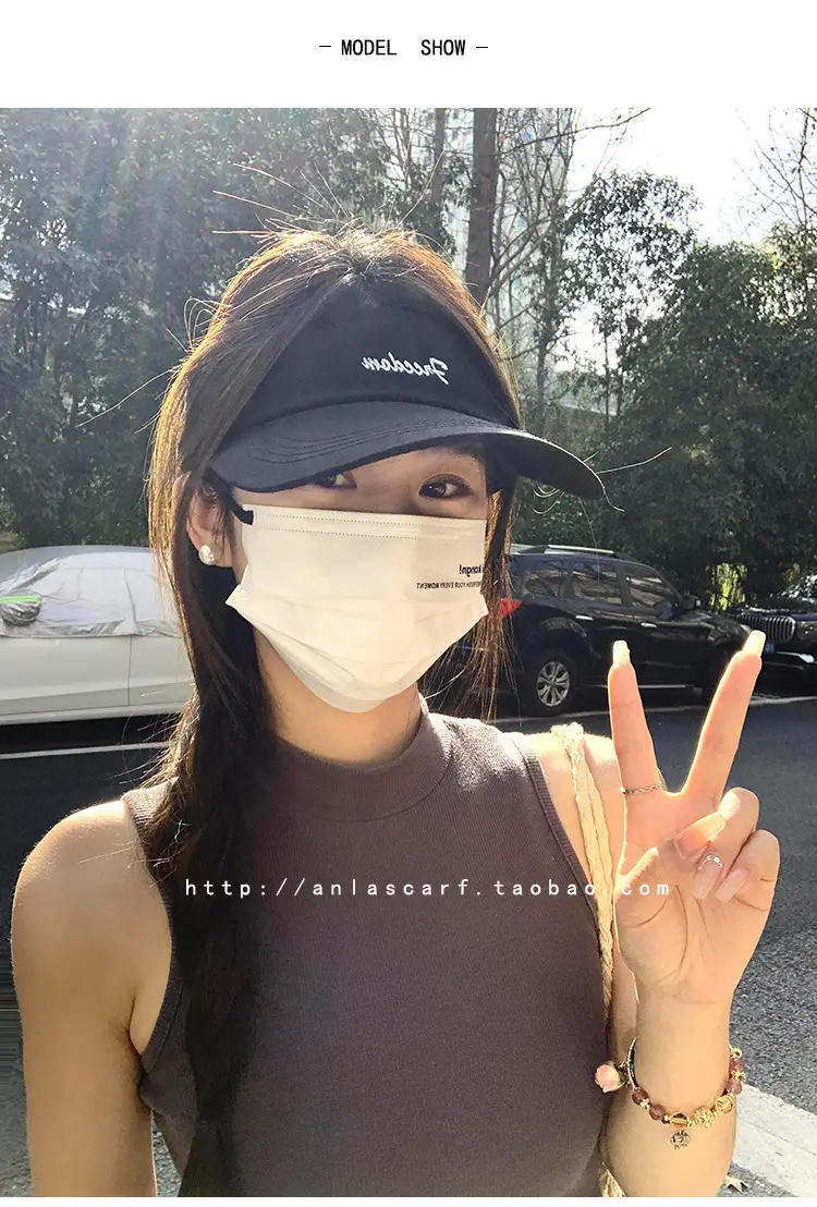 Women Gray Baseball Visor Cap Running Sun Hat — feature 2