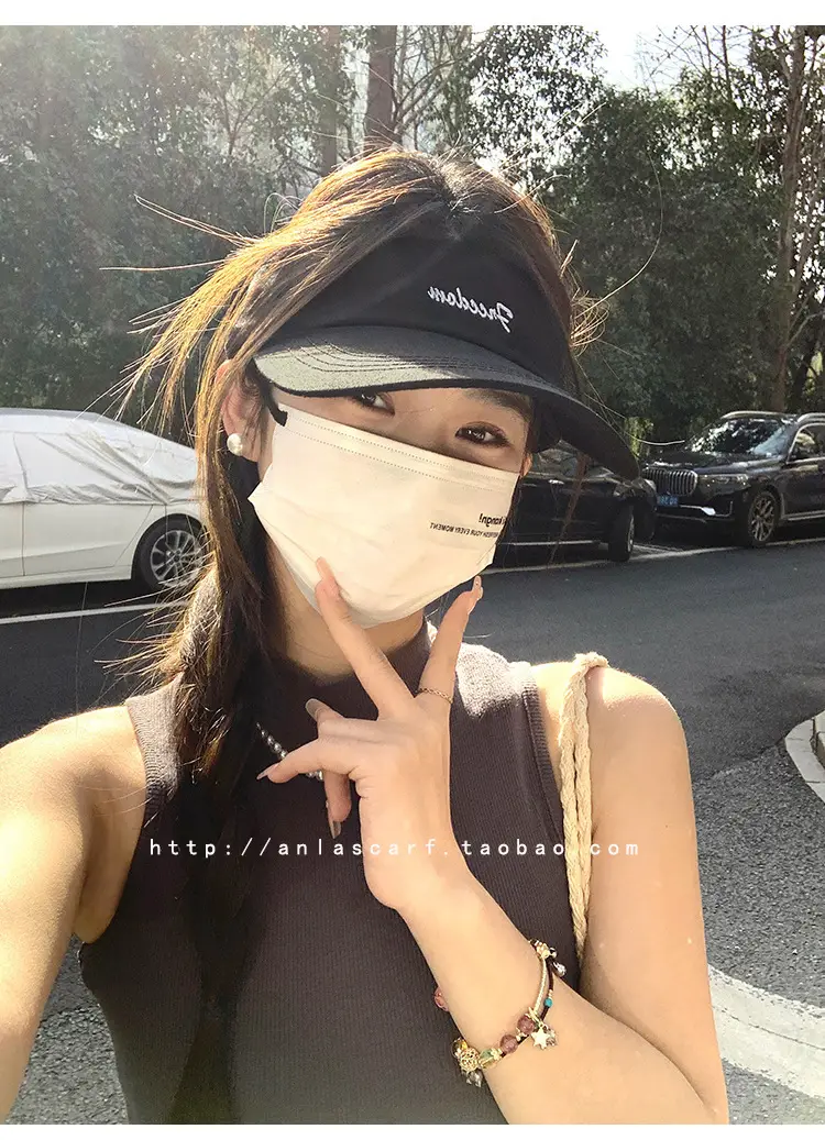 Women Gray Baseball Visor Cap Running Sun Hat — feature 4
