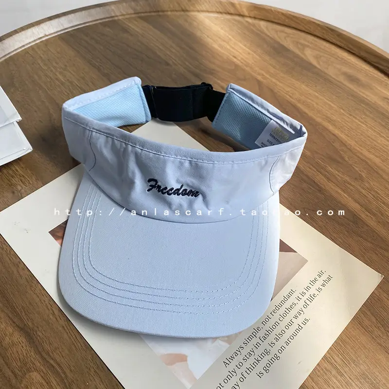 Women Gray Baseball Visor Cap Running Sun Hat