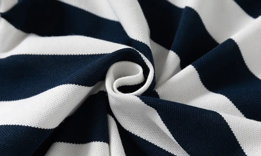 Boys Striped Polo T-Shirt Navy White 2025 — feature 8