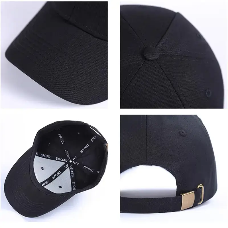 Men Women Air Hopper Cap Black Embroidered — feature 12