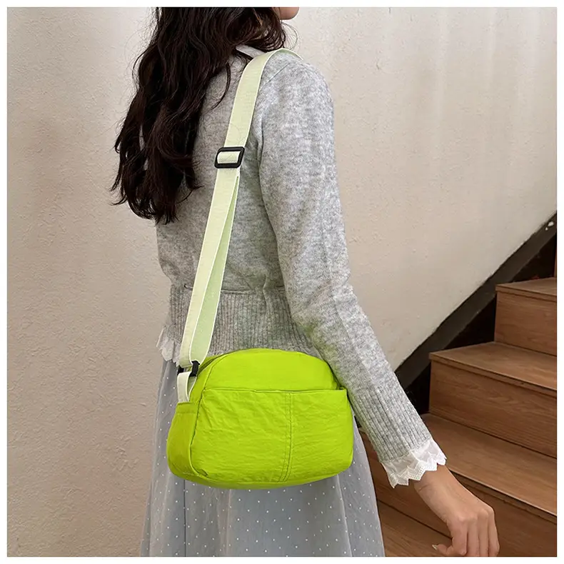 Small Square Canvas Shoulder Bag for Women Men — feature 13