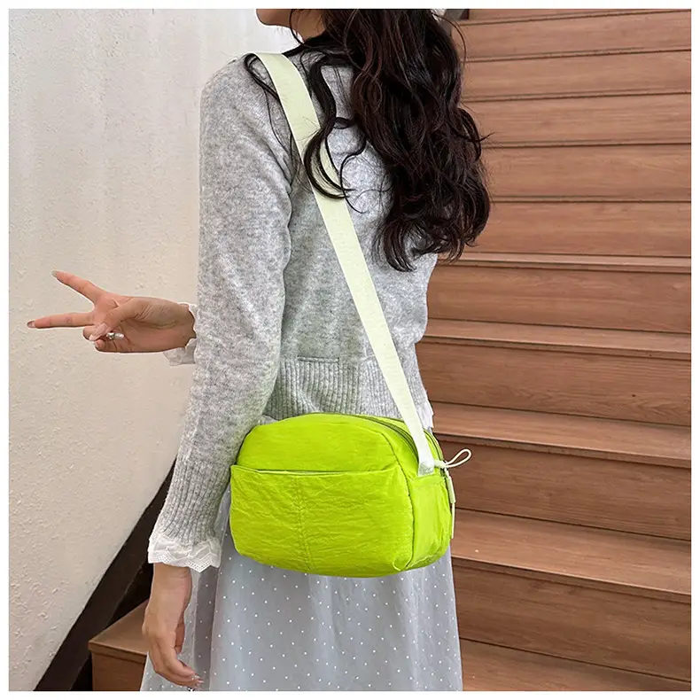 Small Square Canvas Shoulder Bag for Women Men — feature 15