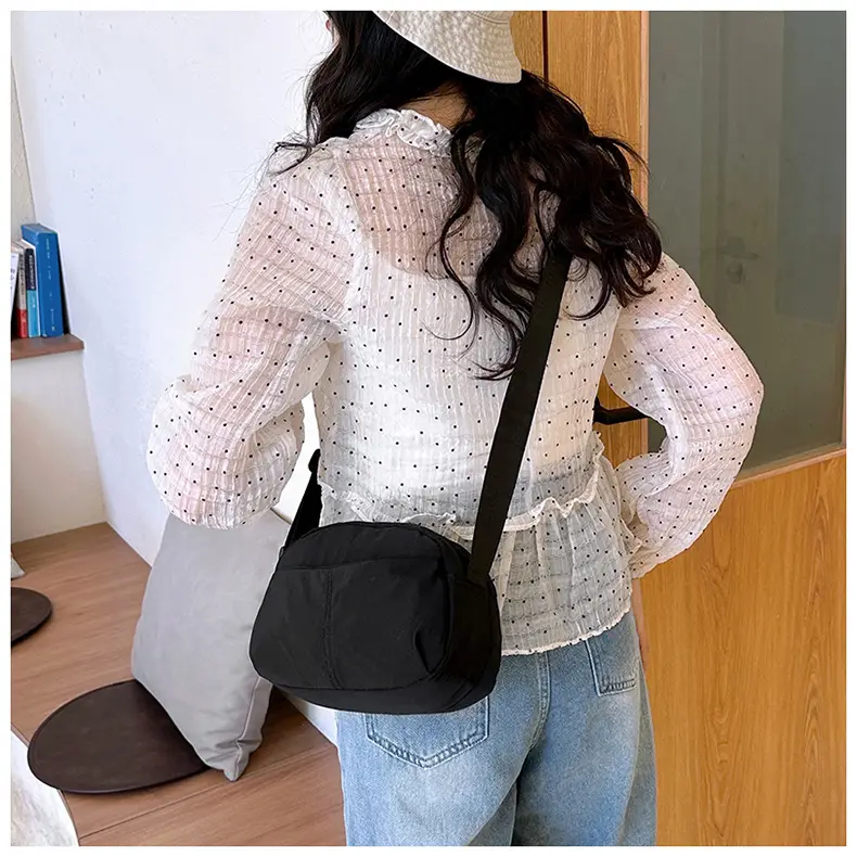 Small Square Canvas Shoulder Bag for Women Men — feature 20