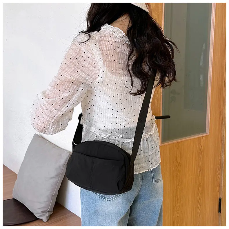 Small Square Canvas Shoulder Bag for Women Men — feature 21