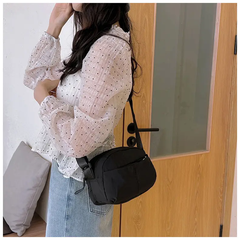 Small Square Canvas Shoulder Bag for Women Men — feature 22