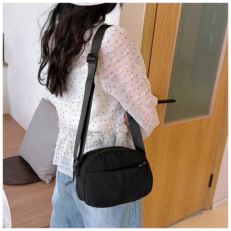 Small Square Canvas Shoulder Bag for Women Men — feature 23