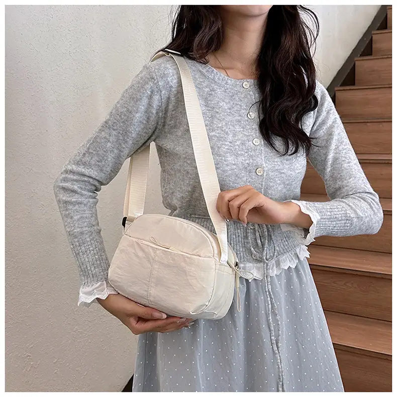 Small Square Canvas Shoulder Bag for Women Men — feature 24
