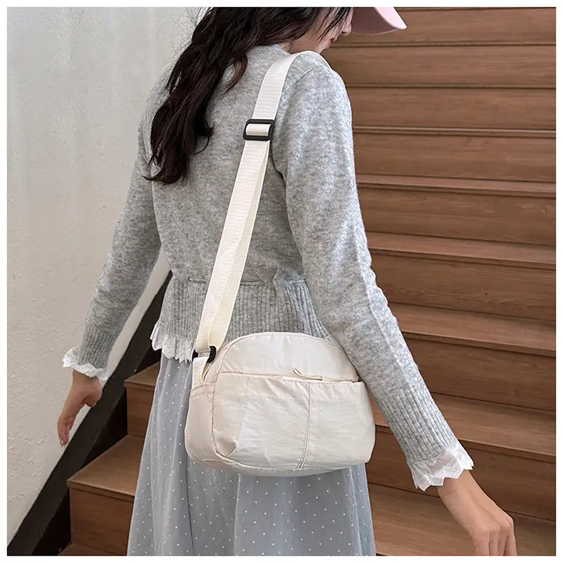 Small Square Canvas Shoulder Bag for Women Men — feature 25