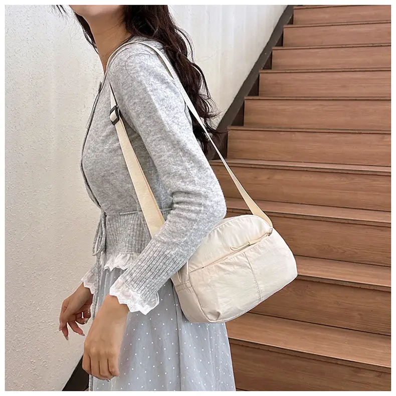 Small Square Canvas Shoulder Bag for Women Men — feature 28