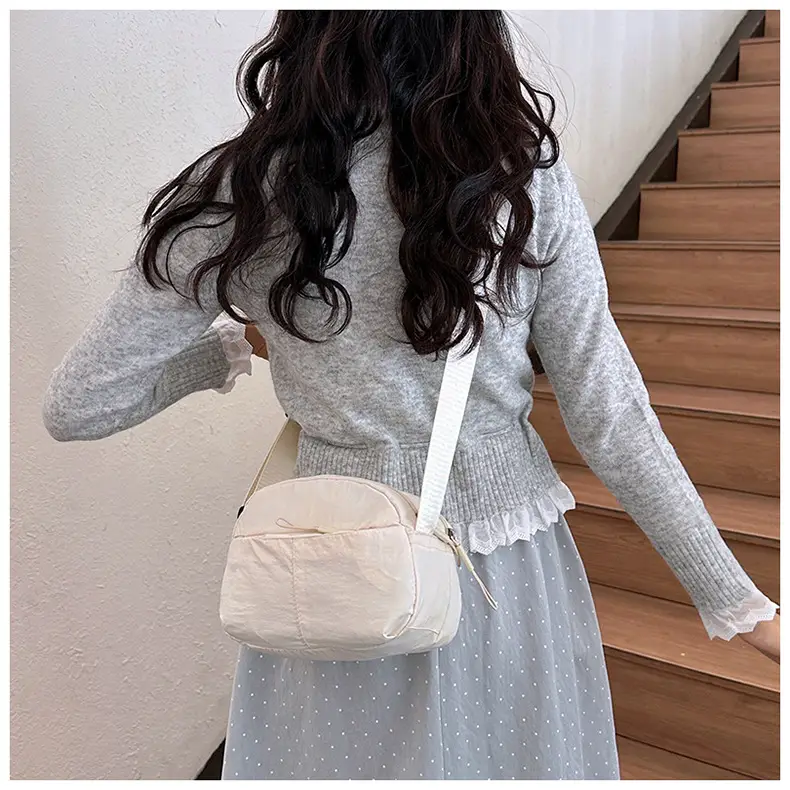 Small Square Canvas Shoulder Bag for Women Men — feature 30